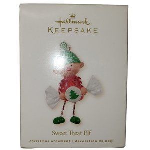 Hallmark Keepsake Sweet Treat Elf Christmas 2008 Handcrafted Ornament with Box